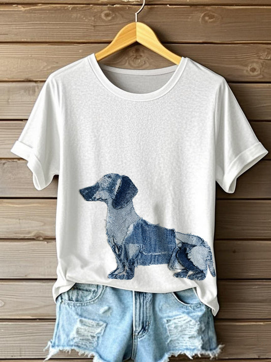 T-shirt de manga curta feminina