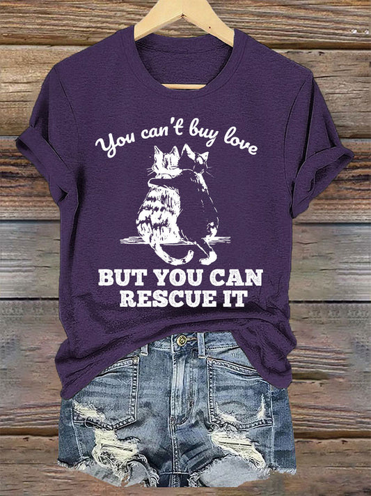 Mulheres você não pode comprar o amor, mas você pode resgatá-lo t-shirts