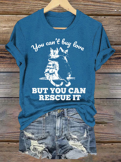 Mulheres você não pode comprar o amor, mas você pode resgatá-lo t-shirts