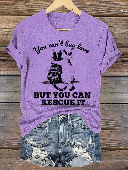 Mulheres você não pode comprar o amor, mas você pode resgatá-lo t-shirts