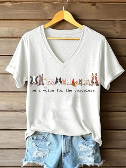 T-shirt feminina Animal Friendly