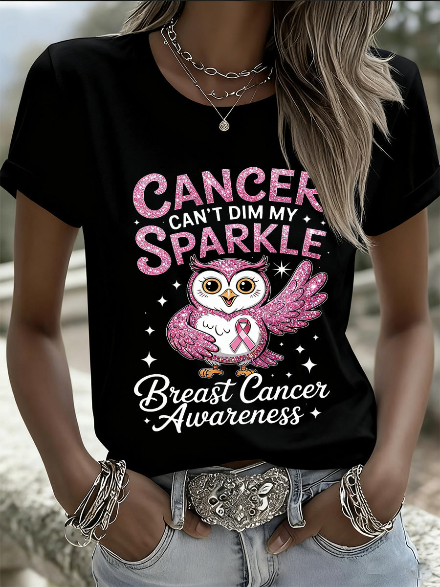 Câncer de mama feminino Art Print Casual Memorial T-Shirt