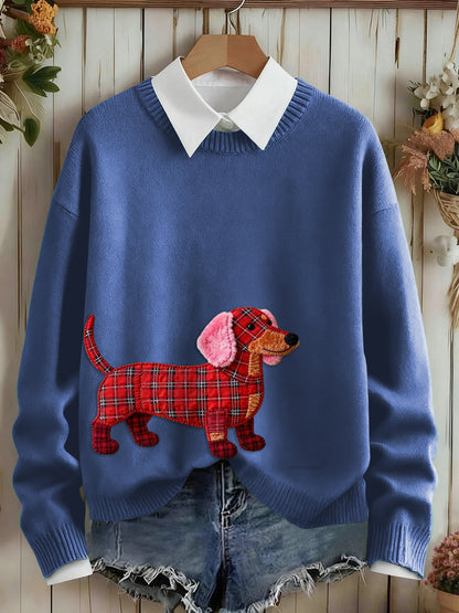 Camisola da arte do cão das mulheres