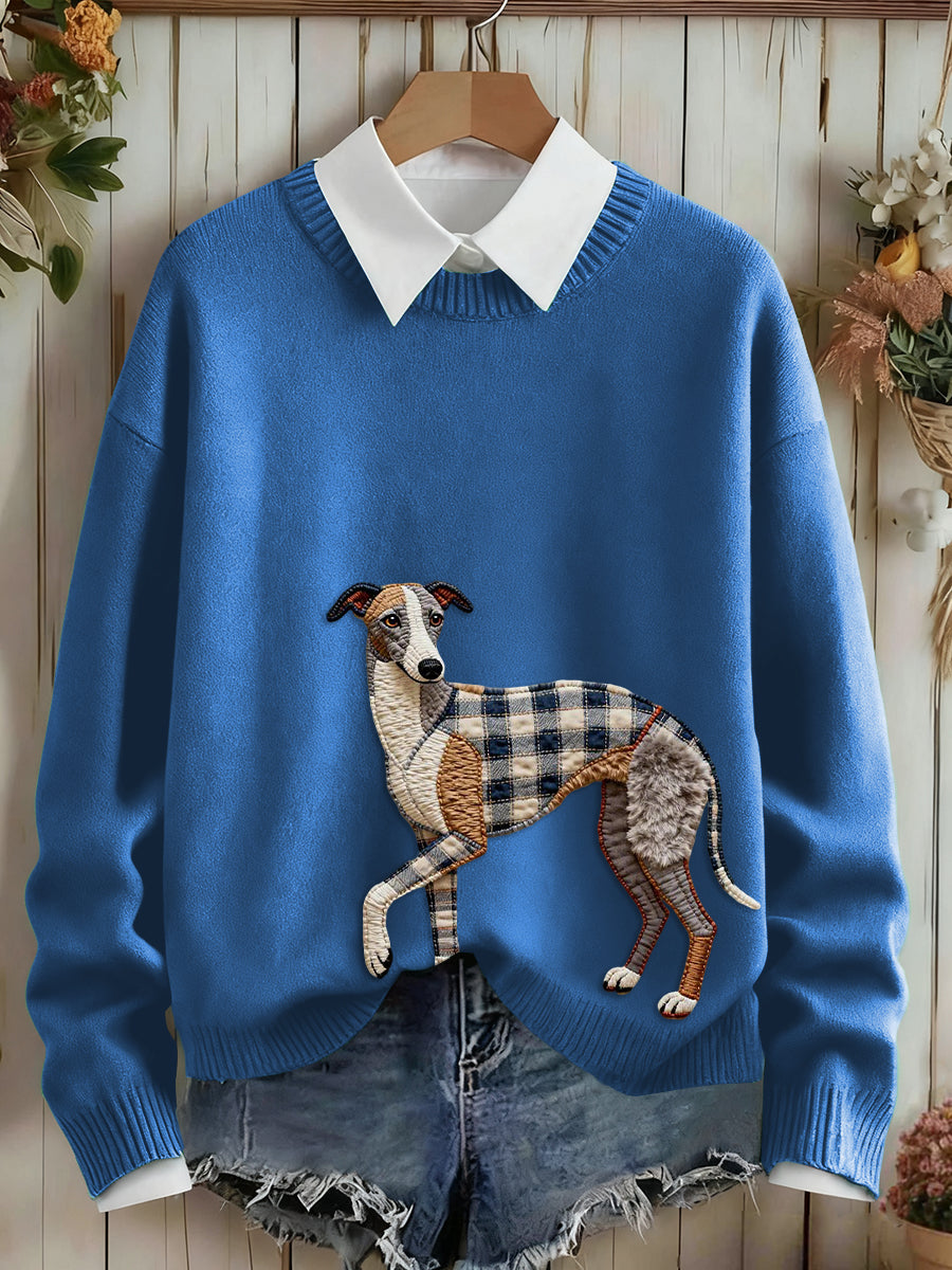 Camisola da arte do cão das mulheres