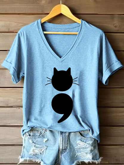 T-shirt de manga curta feminina