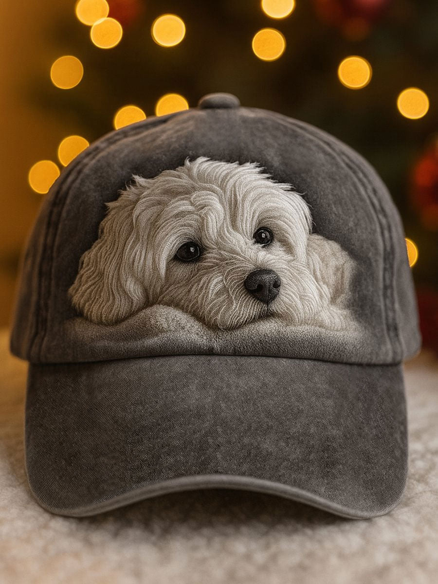Cão unisex arte impressão chapéu