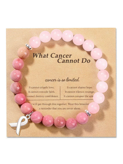 Pulseira rosa câncer de mama feminino
