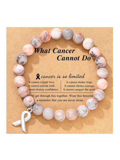 Pulseira rosa câncer de mama feminino