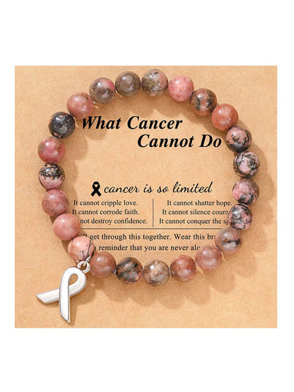 Pulseira rosa câncer de mama feminino