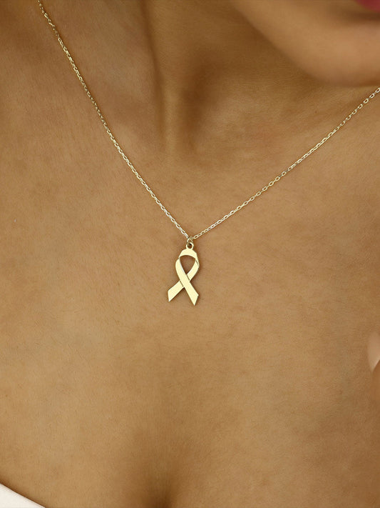 Colar feminino de câncer de mama