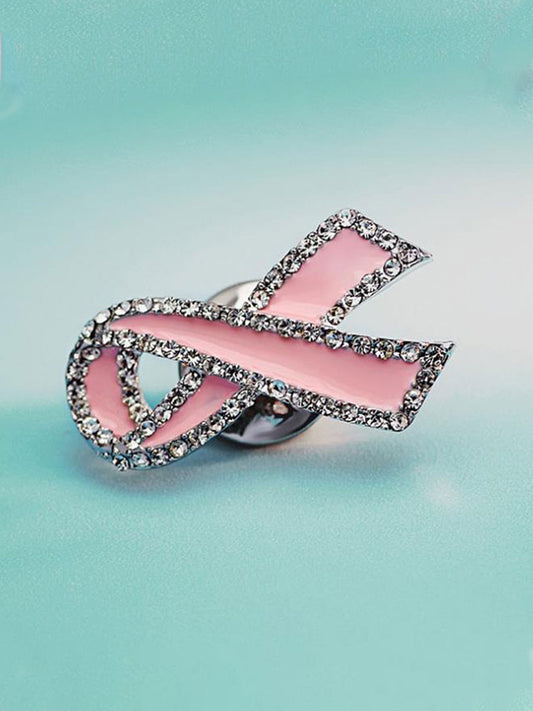 Câncer de mama feminino broches fita rosa