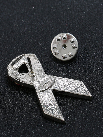 Broche rosa câncer de mama feminino